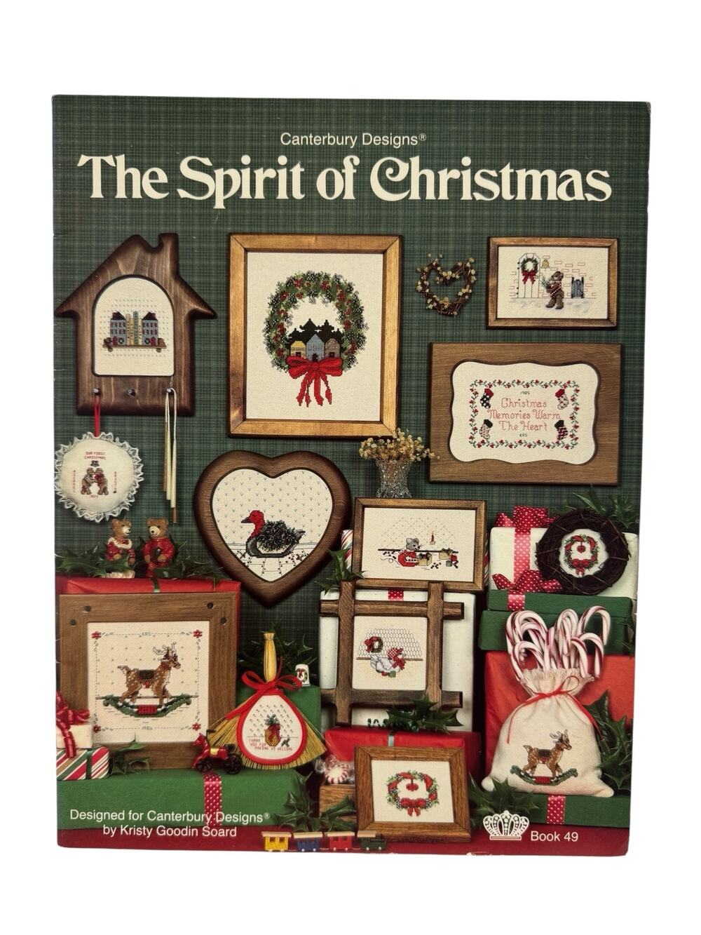 Vintage Spirit of Christmas Cross Stitch Design Booklet Canterbury Design 1986